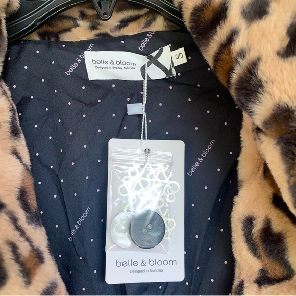 Belle & Bloom Leopard Faux Fur Jacket - Picture 6 of 13